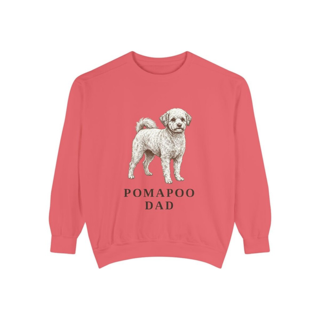 Pomapoo Dad Sweatshirt, Watermelon, front view