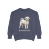 Pomapoo Sweatshirt, Denim, front view