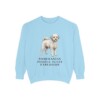 pomapoo-sweatshirt-humor-chambray Pomapoo Humor Sweatshirt, Chambray, front view