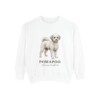 Pomapoo Latin Sweatshirt, White, front view