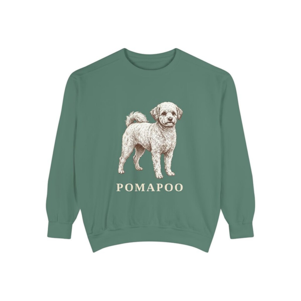 Pomapoo Sweatshirt, Light Green, front view