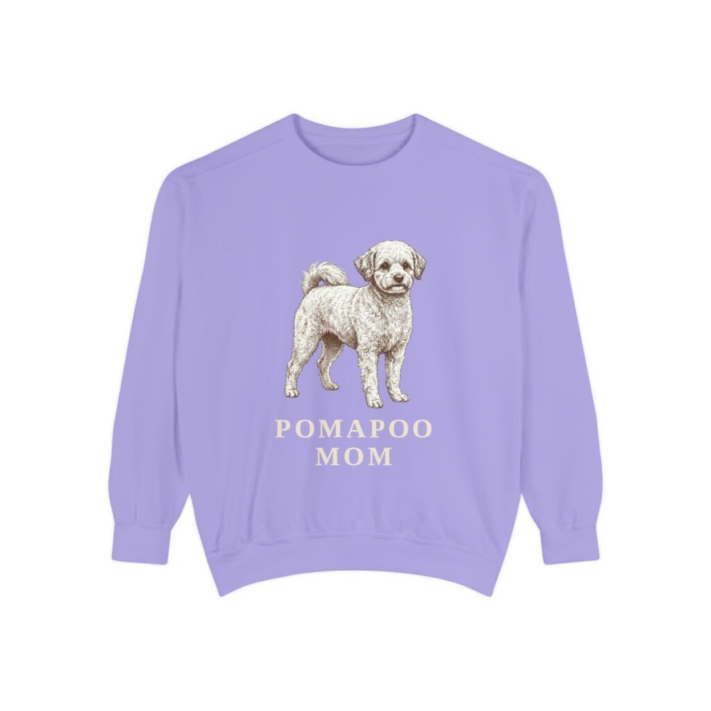Pomapoo Mom Sweatshirt, Violet, front view
