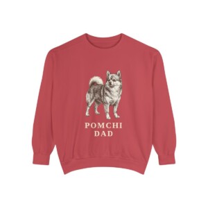 Pomchi Dad Sweatshirt, Crimson, front view