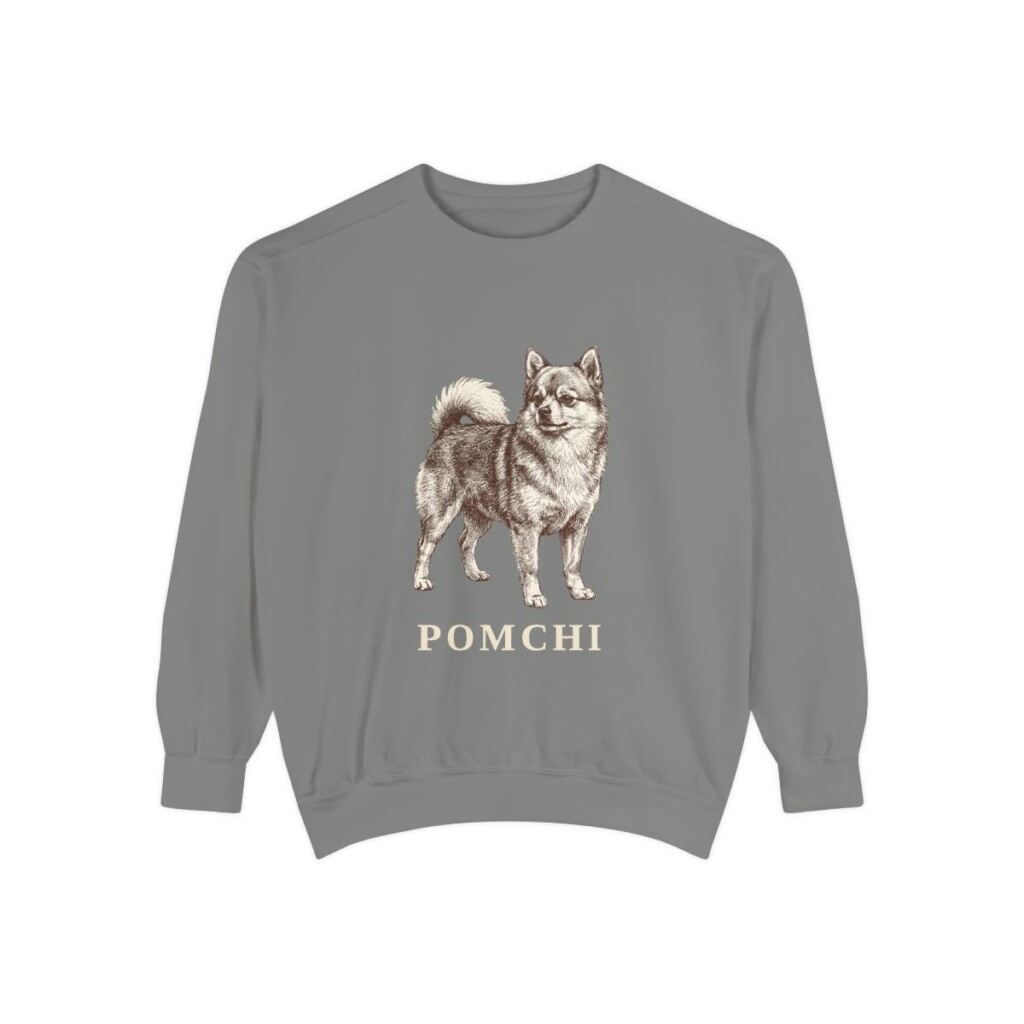 Pomchi Sweatshirt, Grey, front view