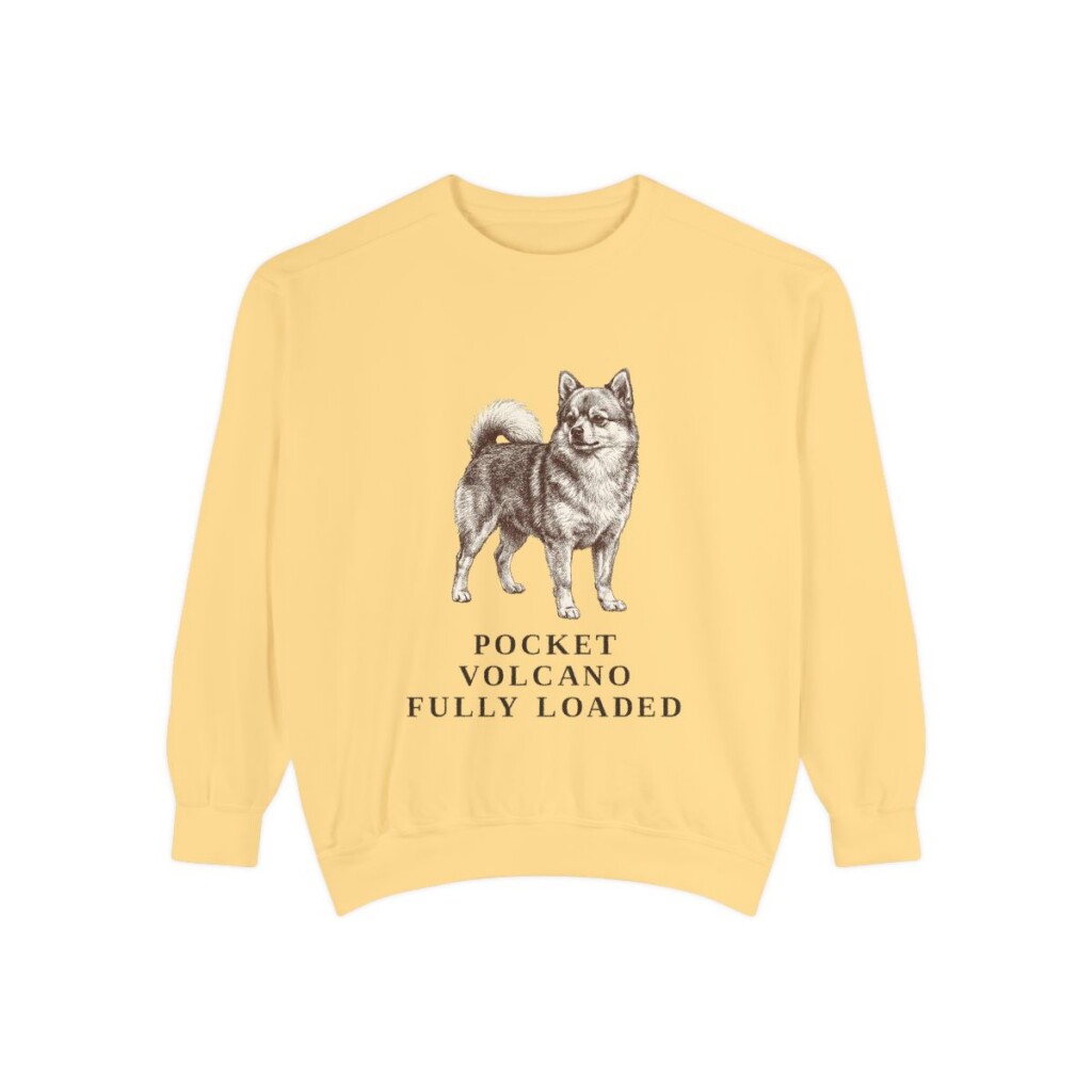Pomchi Humor Sweatshirt, Butter, front view