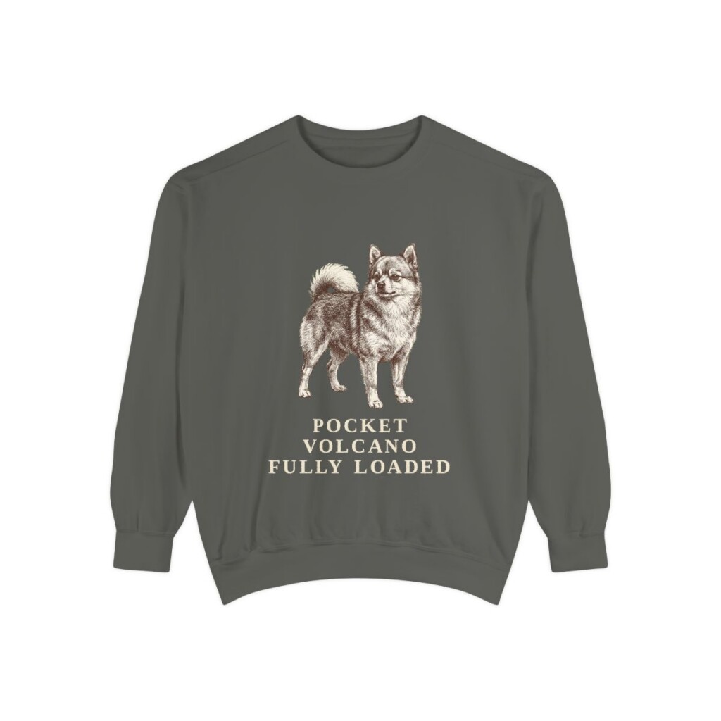 Pomchi Humor Sweatshirt, Pepper, front view