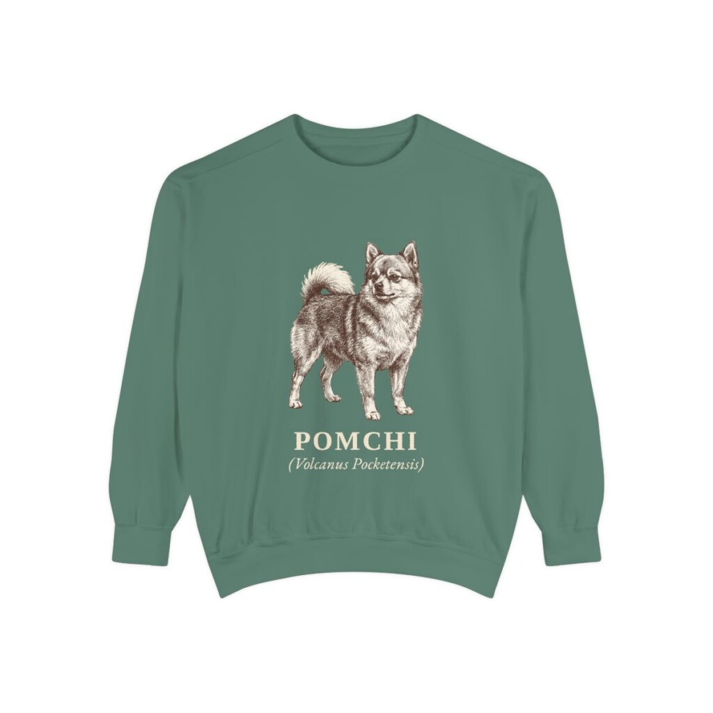 Pomchi Latin Sweatshirt, Light Green, front view