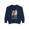 Pomchi Latin Sweatshirt, True Navy, front view