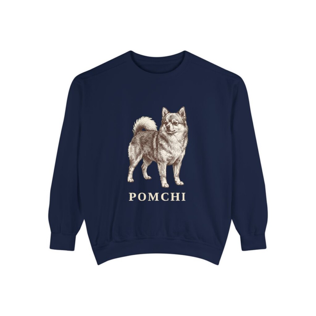 Pomchi Sweatshirt, True Navy, front view