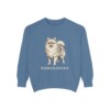 Pomeranian Sweatshirt, Blue Jean, front view