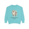 Pomeranian Dad Sweatshirt, Chalky Mint, front view