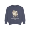 Pomeranian Dad Sweatshirt, Denim, front view