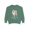 Pomeranian Dad Sweatshirt, Light Green, front view
