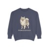 Pomeranian Sweatshirt, Denim, front view