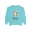 Pomeranian Humor Sweatshirt, Chalky Mint, front view