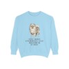 Pomeranian Humor Sweatshirt, Chambray, front view