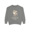 Pomeranian Humor Sweatshirt, Grey, front view