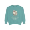 Pomeranian Humor Sweatshirt, Seafoam, front view