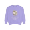 Pomeranian Humor Sweatshirt, Violet, front view