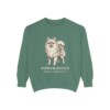 Pomeranian Latin Sweatshirt, Light Green, front view