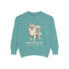 Pomeranian Latin Sweatshirt, Seafoam, front view