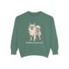 Pomeranian Sweatshirt, Light Green, front view