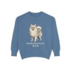 Pomeranian Mom Sweatshirt, Blue Jean, front view