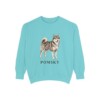 Pomsky Sweatshirt, Chalky Mint, front view