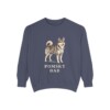 Pomsky Dad Sweatshirt, Denim, front view