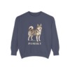 Pomsky Sweatshirt, Denim, front view