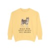 Pomsky Humor Sweatshirt, Butter, front view