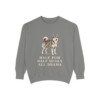 Pomsky Humor Sweatshirt, Grey, front view