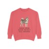 Pomsky Humor Sweatshirt, Watermelon, front view