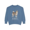Pomsky Latin Sweatshirt, Blue Jean, front view