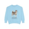 Pomsky Latin Sweatshirt, Chambray, front view