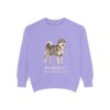 Pomsky Latin Sweatshirt, Violet, front view