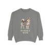 Pomsky Mom Sweatshirt, Grey, front view