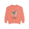 Pomsky Mom Sweatshirt, Terracotta, front view