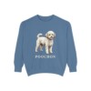 Poochon Sweatshirt, Blue Jean, front view