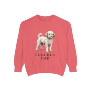 Poochon Dad Sweatshirt, Watermelon, front view