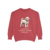 Poochon Humor Sweatshirt, Crimson, front view
