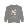 Poochon Humor Sweatshirt, Grey, front view
