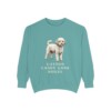 Poochon Humor Sweatshirt, Seafoam, front view