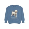 Poochon Latin Sweatshirt, Blue Jean, front view