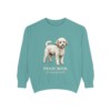 Poochon Latin Sweatshirt, Seafoam, front view