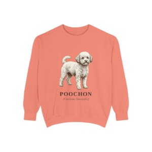Poochon Latin Sweatshirt, Terracotta, front view