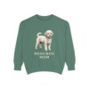 Poochon Mom Sweatshirt, Light Green, front view