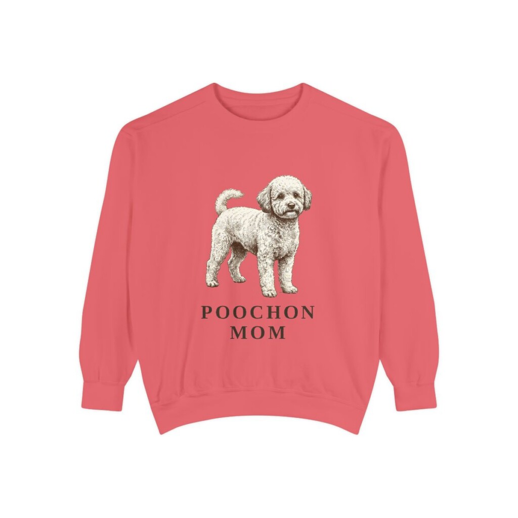 Poochon Mom Sweatshirt, Watermelon, front view