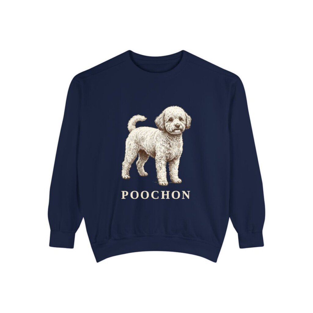 Poochon Sweatshirt, True Navy, front view