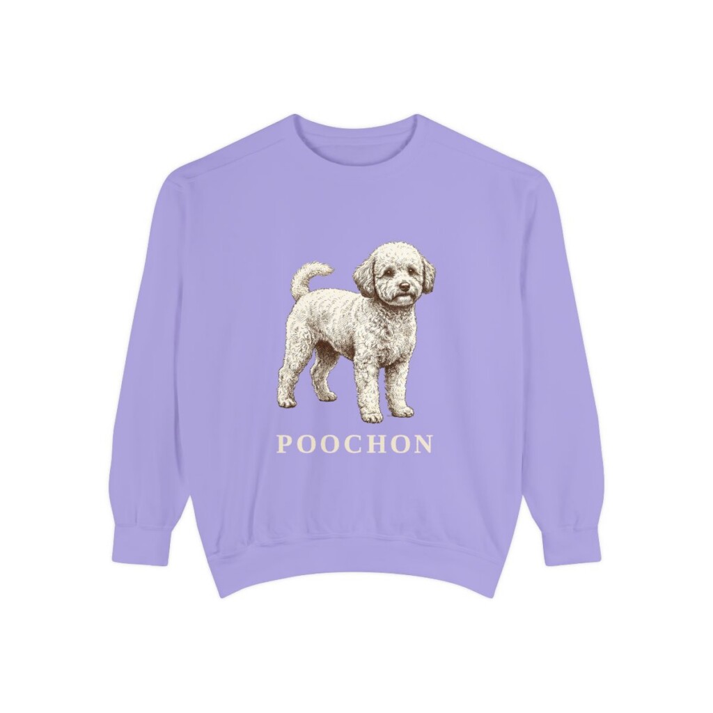 Poochon Sweatshirt, Violet, front view